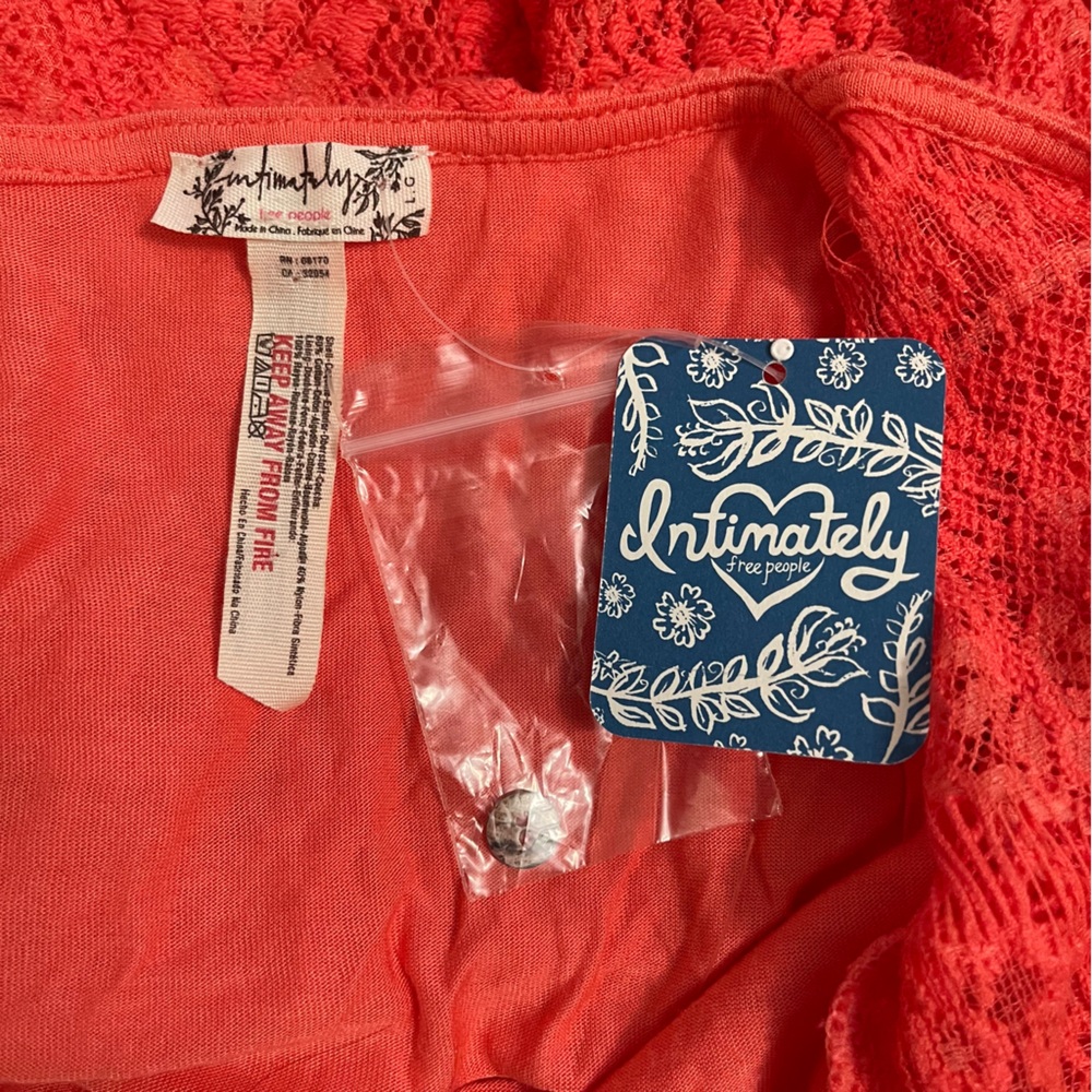 Free People Coral Lace Dress - Picture 5 of 7